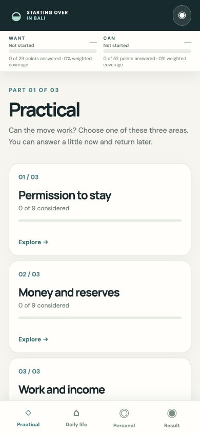 Three practical evaluation areas