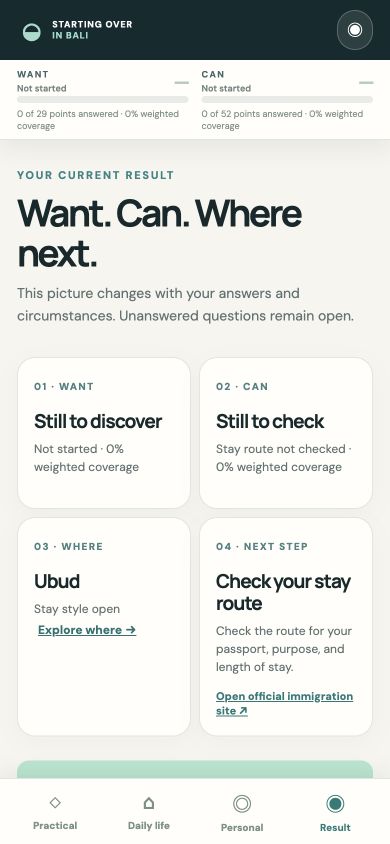 Changing Want, Can and Where result