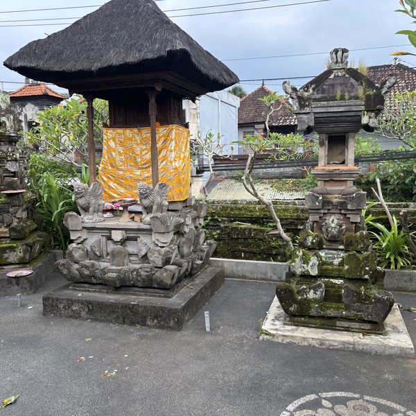 Balinese family temple compound Ubud Bali